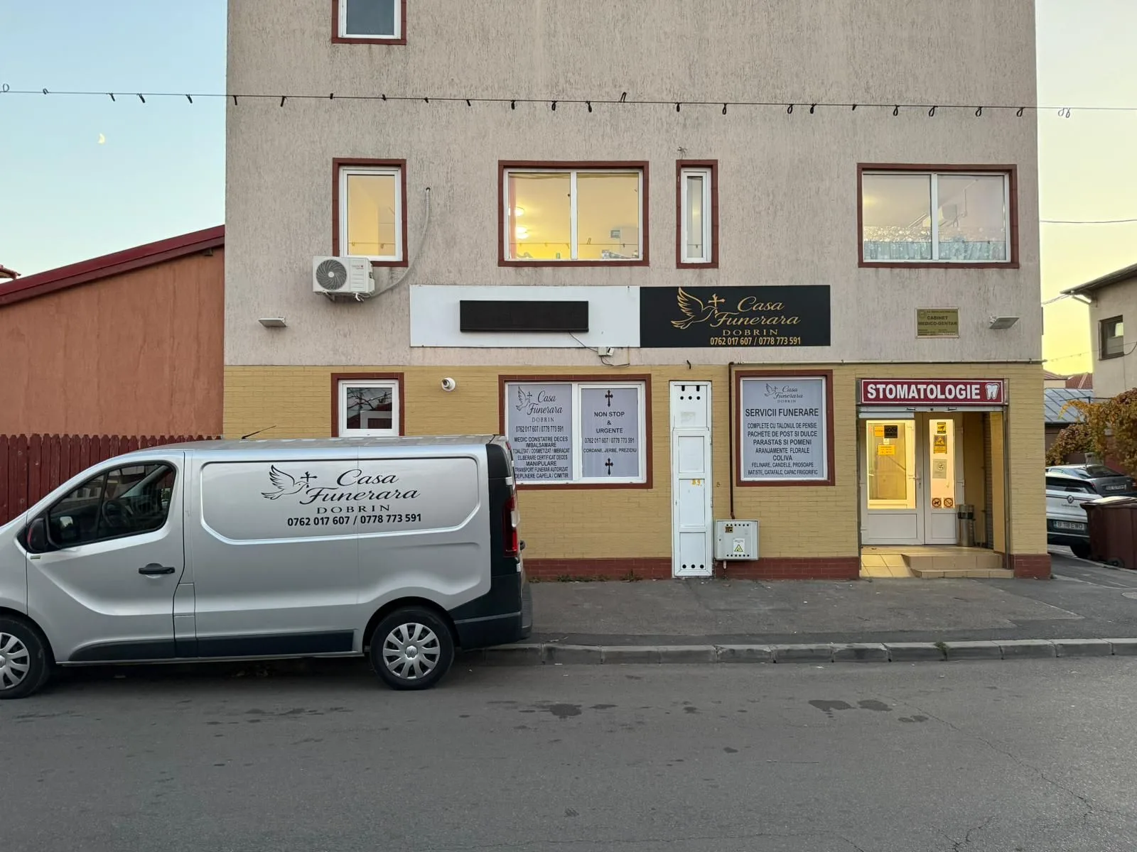 Locatie Casa Funerara Dobrin